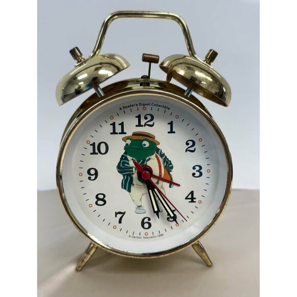 Other - vintage 1996 Reader's Digest “Wind in the Willows Mr. Toad”wind-up alarm clock.